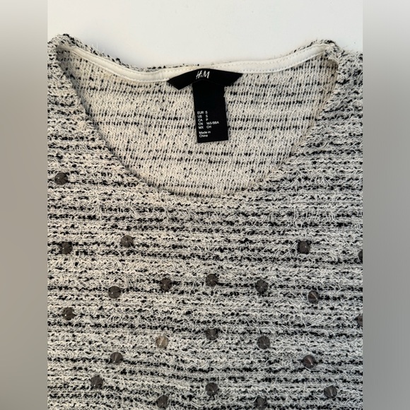 H&M Tweed Knit Top with Studs - Picture 5 of 5